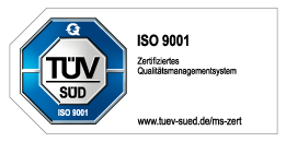 ISO 9001:2015 zertifiziert